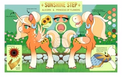 Size: 2308x1456 | Tagged: safe, artist:nynehells, oc, oc only, alicorn, pony, alicorn oc, horn, reference sheet, solo, wings