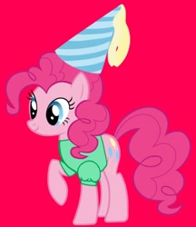 Size: 720x834 | Tagged: safe, pinkie pie, earth pony, pony, g4, clothes, cute, diapinkes, dress, female, hat, hennin, mare, pinktober, princess, princess pinkie pie