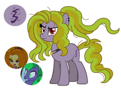 Size: 1280x939 | Tagged: safe, artist:princess-kitsune-tsu, adagio dazzle, mane-iac, oc, oc:bad tune, earth pony, pony, g4, base used, female, magical lesbian spawn, mare, offspring, parent:adagio dazzle, parent:mane-iac, simple background, transparent background