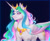 Size: 1280x1057 | Tagged: safe, artist:copshop, princess celestia, alicorn, pony, g4, colored wings, concave belly, crown, fit, jewelry, king solaris, male, multicolored wings, nudity, prince solaris, regalia, rule 63, sheath, slender, solo, stallion, thin, wings
