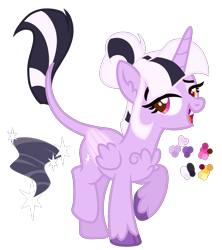 Size: 1600x1800 | Tagged: safe, artist:monochrome-sunsets, oc, oc only, alicorn, hybrid, pony, female, interspecies offspring, mare, offspring, parent:discord, parent:twilight sparkle, parents:discolight, simple background, solo, transparent background