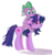Size: 640x675 | Tagged: safe, artist:kreeeeeez, spike, twilight sparkle, dragon, pony, unicorn, g4, cute, dragon hat, dragons riding ponies, duo, duo male and female, female, floppy ears, male, mama twilight, mare, messy mane, reddit, ride, riding, riding a pony, shadow, signature, simple background, spikabetes, spike riding twilight, tired, twiabetes, twilight sparkle is not amused, unamused, unicorn twilight, varying degrees of want, white background
