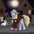 Size: 2048x2048 | Tagged: safe, artist:skydreams, oc, oc only, oc:skydreams, pony, unicorn, mlp fim's twelfth anniversary, clothes, costume, dyed mane, dyed tail, edmond dantes, fake cutie mark, female, ghost costume, halloween, halloween costume, high res, mare, moon, nightmare night, tail, the count of monte cristo