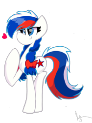 Size: 2250x3000 | Tagged: safe, artist:andruuxmlp, oc, oc only, oc:marussia, earth pony, pony, female, heart, high res, mare, nation ponies, ponified, russia, simple background, solo, white background