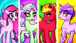 Size: 1280x720 | Tagged: safe, earth pony, pegasus, pony, unicorn, g4, bully (teen-z), female, luvboy (teen-z), male, mermaid (teen-z), pinky (teen-z), ponified, pony reference, spoilers for another series, teen-z, watermark, youtube, youtube thumbnail