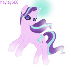 Size: 1951x1923 | Tagged: safe, artist:hayley566, starlight glimmer, ghost, pony, undead, g4, female, glowing, glowing horn, horn, mare, simple background, solo, transparent background