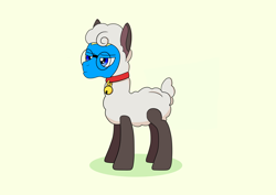 Size: 1290x912 | Tagged: safe, artist:diaperdude, oc, oc:blue wax, earth pony, lamb, pony, sheep, earth pony oc, grumpy, male, onesie, simple background