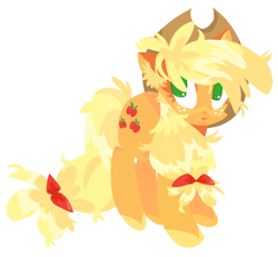 Size: 2002x1848 | Tagged: safe, artist:anubiscatto, applejack, earth pony, pony, g4, female, simple background, solo, white background
