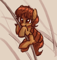 Size: 251x265 | Tagged: safe, artist:plunger, oc, oc only, pony, female, flea, mare, ponified, solo