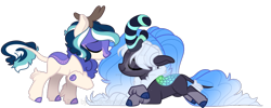 Size: 1280x511 | Tagged: safe, artist:tired-horse-studios, oc, oc only, kirin, base used, simple background, transparent background