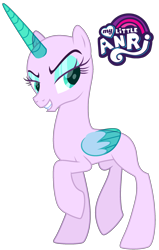 Size: 1528x2396 | Tagged: safe, artist:emperor-anri, oc, oc only, alicorn, pony, alicorn oc, bald, base, evil smile, eyelashes, female, grin, horn, mare, raised hoof, simple background, slender, smiling, solo, thin, transparent background, transparent horn, transparent wings, wings