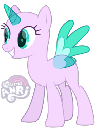 Size: 1625x2200 | Tagged: safe, artist:emperor-anri, oc, oc only, alicorn, pony, alicorn oc, bald, base, eyelashes, female, grin, horn, mare, simple background, smiling, solo, transparent background, transparent horn, transparent wings, wings