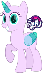 Size: 1280x2152 | Tagged: safe, artist:emperor-anri, oc, oc only, alicorn, pony, g4, alicorn oc, bald, base, eyelashes, female, horn, mare, raised hoof, simple background, smiling, solo, transparent background, wide eyes, wings