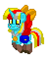 Size: 192x240 | Tagged: safe, oc, oc only, oc:terri softmare, pony, pony town, animated, flying, simple background, solo, transparent background