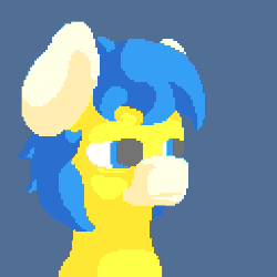 Size: 512x512 | Tagged: safe, artist:vohd, oc, oc only, oc:vohd, pony, animated, bed, computer, gif, lying down, lying on bed, on bed, pixel art, tired