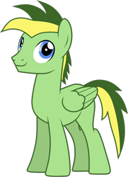 Size: 2170x3005 | Tagged: safe, artist:didgereethebrony, artist:emperor-anri, oc, oc:didgeree, pegasus, pony, base used, high res, simple background, smiling, solo, trace, transparent background