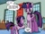 Size: 995x750 | Tagged: safe, artist:pencils, idw, twilight sparkle, alicorn, pony, unicorn, g4, spoiler:comic, spoiler:comicidw2020, butt, cute, dialogue, duo, female, filly, filly twilight sparkle, foal, idw 20/20, mare, plot, self paradox, self ponidox, time paradox, time travel, twiabetes, twibutt, twilight sparkle (alicorn), unicorn twilight, younger