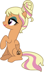 Size: 1501x2445 | Tagged: safe, artist:cloudy glow, edit, vector edit, chestnut magnifico, pegasus, pony, equestria girls, equestria girls specials, g4, my little pony equestria girls: movie magic, equestria girls ponified, female, lipstick, mare, ponified, simple background, solo, transparent background, vector