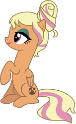 Size: 1501x2445 | Tagged: safe, artist:cloudy glow, edit, vector edit, chestnut magnifico, pegasus, pony, equestria girls, equestria girls specials, g4, my little pony equestria girls: movie magic, equestria girls ponified, female, lipstick, mare, pegasus chestnut magnifico, ponified, simple background, solo, transparent background, vector