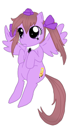 Size: 878x1587 | Tagged: safe, artist:lemon-sugars, pegasus, pony, crossover, female, himekaidou hatate, mare, ponified, simple background, solo, touhou, transparent background