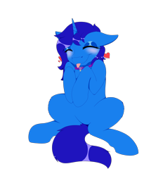 Size: 9000x9700 | Tagged: safe, artist:ginnythequeen, oc, oc only, oc:delly, pony, unicorn, blushing, eyes closed, heart, simple background, solo, transparent background