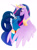 Size: 1280x1708 | Tagged: safe, artist:imperiialfrost, grogar, twilight sparkle, alicorn, pony, sheep, g4, my little pony: friendship is magic, the last problem, crown, duo, female, jewelry, male, mare, older, older twilight, older twilight sparkle (alicorn), princess twilight 2.0, regalia, shipping, simple background, smiling, straight, twigar, twilight sparkle (alicorn), white background