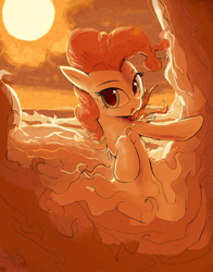 Size: 3000x3828 | Tagged: safe, artist:vultraz, pinkie pie, earth pony, ghost, ghost pony, pony, undead, g4, female, high res, looking at you, mare, pinktober, solo