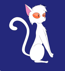 Size: 2194x2388 | Tagged: safe, artist:madtown97, oc, oc:ghost, cat, demon, original species, g5, my little pony: a new generation, my little pony: make your mark, animal, familiar, high res, pet, solo