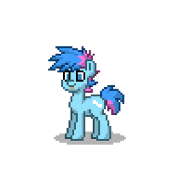 Size: 280x280 | Tagged: safe, artist:maren, oc, oc only, oc:blue chewings, earth pony, pony, pony town, 2016, old art, simple background, solo, transparent background