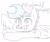 Size: 573x483 | Tagged: safe, artist:maren, oc, oc only, oc:blue chewings, earth pony, pony, 2017, blanket, dialogue, doodle, good night, lying down, old art, prone, solo, waving