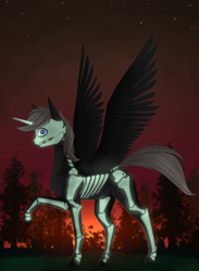 Size: 2200x3000 | Tagged: safe, artist:stray prey, oc, oc only, alicorn, pony, alicorn oc, high res, horn, solo, wings