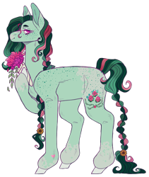 Size: 2049x2426 | Tagged: safe, artist:sleepy-nova, oc, oc:floralei, earth pony, pony, female, high res, mare, simple background, solo, transparent background