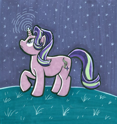 Size: 1080x1143 | Tagged: safe, artist:xvexvamp, starlight glimmer, pony, unicorn, g4, female, night, solo