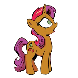 Size: 300x300 | Tagged: safe, editor:fuckomcfuck, idw, cherry spices, pony, unicorn, g4, comic, cropped, simple background, solo, transparent background