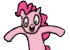 Size: 70x50 | Tagged: safe, editor:fuckomcfuck, idw, pinkie pie, earth pony, pony, g4, comic, cropped, simple background, solo, transparent background