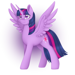 Size: 1280x1280 | Tagged: safe, artist:bloodyartwork, twilight sparkle, alicorn, pony, g4, female, simple background, solo, transparent background, twilight sparkle (alicorn)