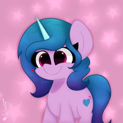 Size: 3000x3000 | Tagged: safe, artist:daftramms, izzy moonbow, pony, unicorn, g5, my little pony: a new generation, cute, high res, simple background, solo
