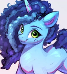 Size: 3642x4015 | Tagged: safe, artist:ask-colorsound, misty brightdawn, pony, unicorn, g5, cute, female, freckles, looking at you, mare, mistybetes, smiling, smiling at you, solo