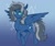 Size: 961x803 | Tagged: safe, artist:woollyart, oc, oc:azure sapphire, pegasus, pony, solo