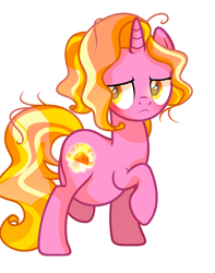 Size: 1500x1900 | Tagged: artist needed, source needed, safe, luster dawn, pony, unicorn, base used, large belly, messy mane, raised hoof, simple background, solo, white background