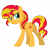 Size: 3333x3333 | Tagged: safe, artist:ispincharles, sunset shimmer, pony, unicorn, g4, bunset shimmer, butt, female, high res, mare, simple background, solo, transparent background, vector