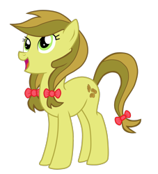 Size: 1760x1936 | Tagged: safe, artist:ispincharles, apple strudely, earth pony, pony, g4, apple family member, female, mare, open mouth, simple background, solo, transparent background, vector