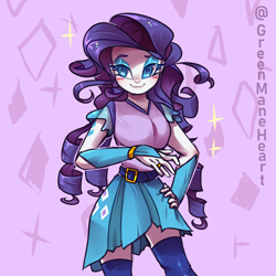 Size: 2000x2000 | Tagged: safe, artist:greenmaneheart, rarity, equestria girls, clothes, solo
