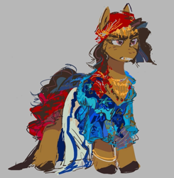Size: 885x904 | Tagged: safe, artist:geonid, oc, oc only, oc:veselina, earth pony, pony, bracelet, clothes, curly hair, dress, female, freckles, jewelry, mare, solo