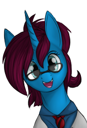 Size: 650x950 | Tagged: safe, artist:stray prey, oc, oc only, oc:altus bastion, pony, unicorn, glasses, simple background, solo, transparent background