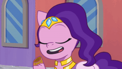 Size: 520x293 | Tagged: safe, screencap, pipp petals, pegasus, pony, baby critters, g5, my little pony: tell your tale, spoiler:tyts01e32, angry, animated, female, gif, i watch it for the ears, mare, pipp petals is not amused, unamused, zoomed in