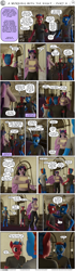 Size: 2000x7190 | Tagged: safe, artist:stellarator, twilight sparkle, oc, oc:juicebox, oc:smoothie, anthro, unguligrade anthro, comic:a morning with the night, comic:a morning with the night part 11, g4, 3d, blender, blender cycles, cycles render, not sfm, pink floyd