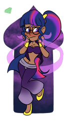 Size: 984x1819 | Tagged: safe, artist:emeraldsphynx, sci-twi, twilight sparkle, human, g4, belly dancer, belly dancer outfit, female, humanized, midriff, partial background, simple background, solo, transparent background