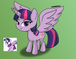 Size: 1299x1000 | Tagged: safe, artist:lisandro256, twilight sparkle, alicorn, pony, g4, female, solo, twilight sparkle (alicorn)