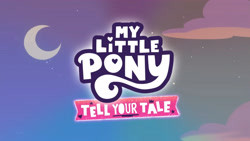 Size: 4096x2302 | Tagged: safe, screencap, g5, haunted house (episode), my little pony: tell your tale, spoiler:g5, spoiler:my little pony: tell your tale, spoiler:tyts01e31, high res, moon, my little pony logo, night, no pony, upscaled, youtube link